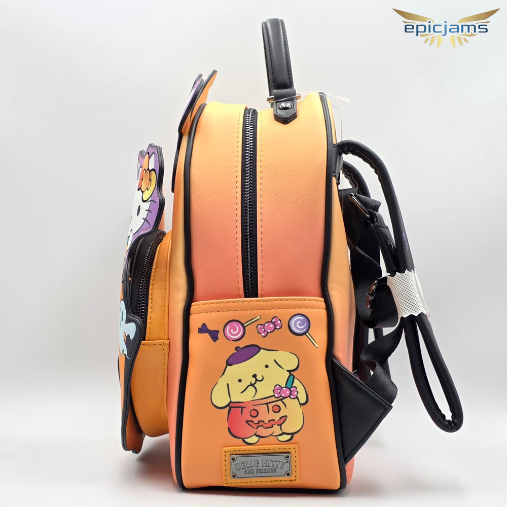 Sanrio Hello Kitty & Friends Halloween Costumes Pumpkin Mini Backpack Bag New - Picture 4 of 7